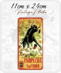 Pomplona Vintage Metal Poster