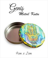 Fatima El Desenli Geniş Metal Kutu
