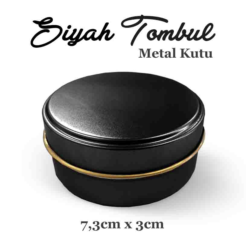 Siyah Tombul Metal Kutu Ayyagift