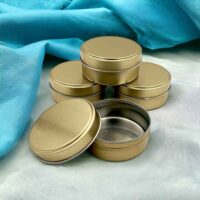 Gold Renk Tombul Metal Kutu (1 Koli=100 adet)