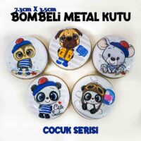 Bombeli Metal Kutu Mavi Serisi (1 Koli=100 adet)