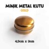 gold renk minik metal kutu