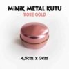 rose gold renk minik metal kutu
