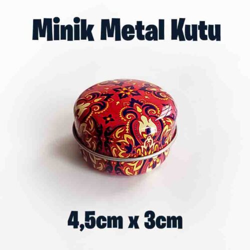 Çini Desenli Minik Metal Kutu