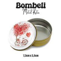 Love Desenli Bombeli Metal Kutu