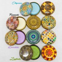 Sabunlu Metal Kutu Mandala Seri 5 (1 koli=100adet)