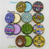 Sabunlu Metal Kutu Mandala Seri 6 (1 koli=100adet)