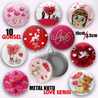 Büyük Love Serisi Metal Kutu (1 Koli=100 adet)
