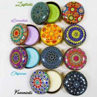 Sabunlu Metal Kutu Mandala Serisi (1 koli=100adet)