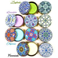 Sabunlu Mandala Desenli Metal Kutu (1 koli=100adet)