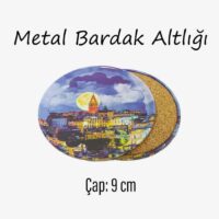 İstanbul Desenli Metal Bardakaltı 