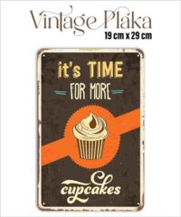 Cupcakes Vintage Metal Poster