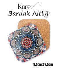 Mandala Desenli Metal Bardakaltı 