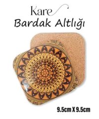 Mandala Desenli Metal Bardakaltı 