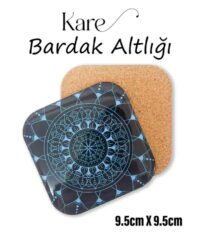 Mandala Desenli Metal Bardakaltı 