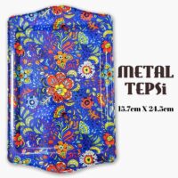 Çiçek Desenli Metal Tepsi