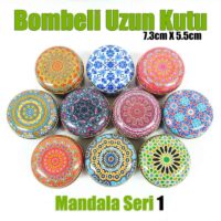 Mandala desenli metal kutu