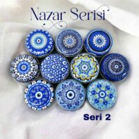 Nazar Serisi 2 Bombeli Metal Kutu (100 adet)