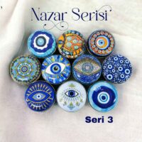 Nazar Serisi 3 Bombeli Metal Kutu (100 adet)