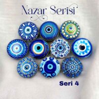Nazar Serisi 4 Bombeli Metal Kutu (100 adet)