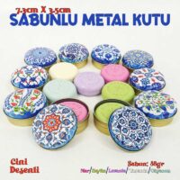 Alternative view of Sabunlu Metal Kutu Çini Desenli (1 koli=100adet)