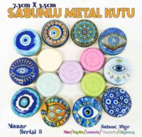 Sabunlu Metal Kutu Nazar Serisi (1 koli=100adet)