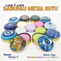 Alternative view of Sabunlu Metal Kutu Nazar Serisi (1 koli=100adet)