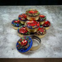 Alternative view of Nar Desenli Metal Kutu Seri 1 (100 adet)