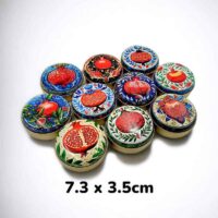 Nar Desenli Metal Kutu Seri 2 (100 adet)