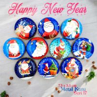 Yeni Yıl Desenli Metal Kutu Seri 17 (100 Adet)