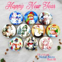 Yeni Yıl Desenli Metal Kutu Seri 18 (100 Adet)